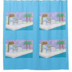 Shower Curtain met Caraïbisch design Douchegordijn