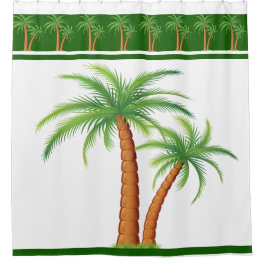 Shower Curtain/Palm Trees Douchegordijn (Voorkant)