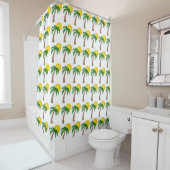 Shower Curtain/Palm Trees en Sun Douchegordijn (In situ)