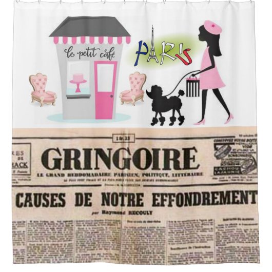 Shower Curtain Paris Douchegordijn (Voorkant)