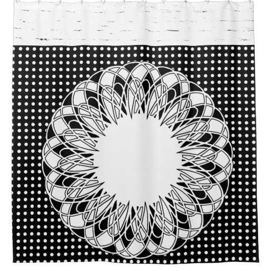 Shower Curtain Polkadot Douchegordijn (Voorkant)