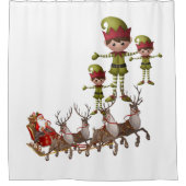Shower Curtain Santa Douchegordijn (Voorkant)