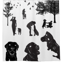 Shower Curtain Service Dog Love Variatie 1 Douchegordijn