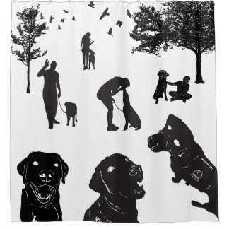 Shower Curtain Service Dog Love Variatie 1 Douchegordijn