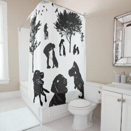 Shower Curtain Service Dog Love Variatie 2 Douchegordijn