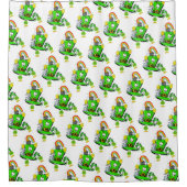 Shower Curtain St. Patrick's Day Rabbit Douchegordijn (Voorkant)