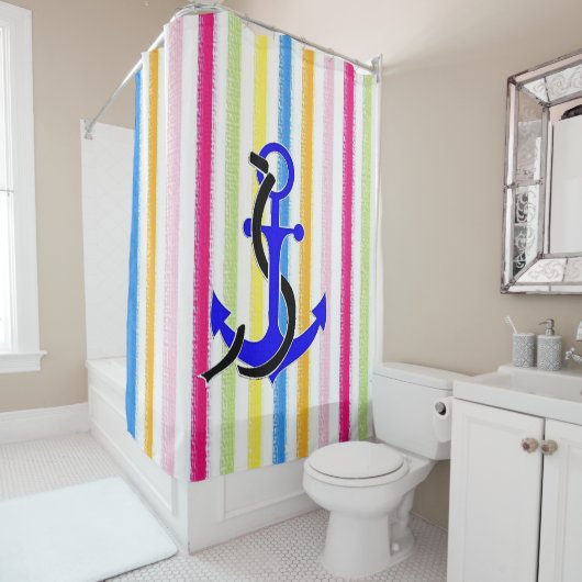 Shower Curtain Stripe Douchegordijn (In situ)