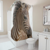 Shower Curtain Stripe Zebra Douchegordijn (In situ)