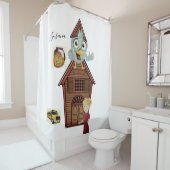 Shower Curtain Terug naar school Leerbus Douchegordijn (In situ)