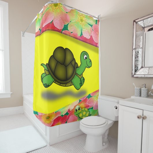 Shower Curtain Turtle Douchegordijn (In situ)
