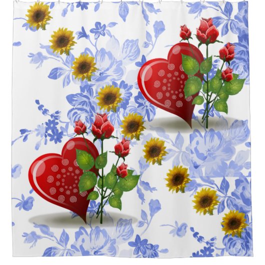 Shower Curtain-Valentijnsdag Douchegordijn (Voorkant)