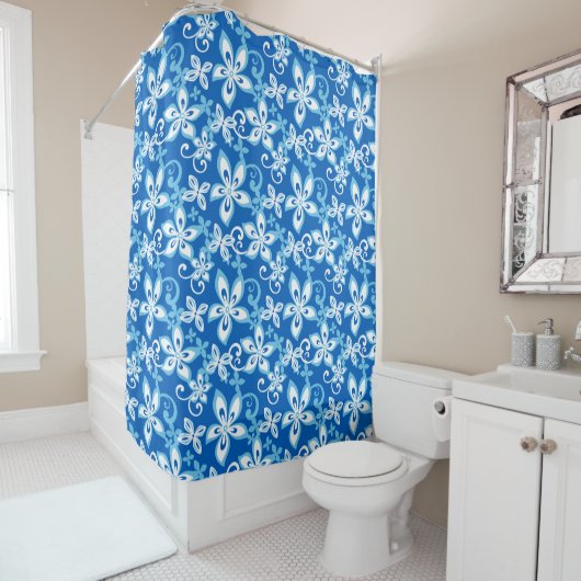 Shower Curtain van ALOHA HAWAII (BLUES) Douchegordijn (In situ)