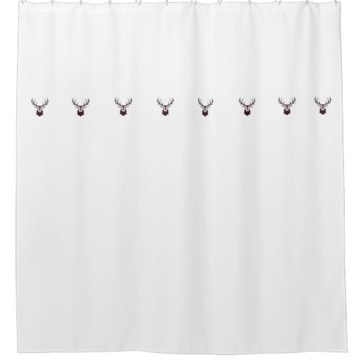 Shower curtain with deer / Duschvorhang mit Hirsch Douchegordijn (Voorkant)