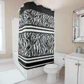 Shower Curtain/Zebra Pattern Douchegordijn (In situ)