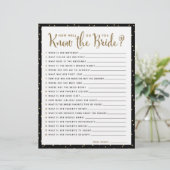 Shower Game | Hoe goed ken je de Bride? (Staand voorkant)