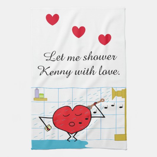 Shower Love Stromen: Theedoek (Verticaal)