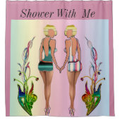Shower met me meisje douchegordijn (Voorkant)