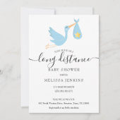 Shower over lange afstand per e-mail Blue Stork St Kaart (Voorkant)