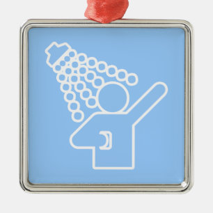 Shower-symbool Metalen Ornament