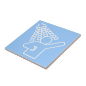 Shower-symbool Tegeltje (Zijkant)