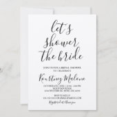 Shower The Bride Rustic Invitation (Devant)