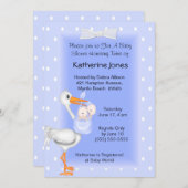 Shower-uitnodigingen voor winkels en tweelingdozen kaart (Voorkant / Achterkant)