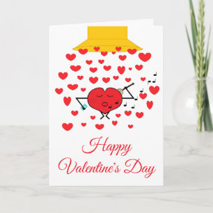 Shower You with Love White Valentine's Edition Kaart