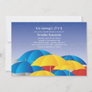 Showers Invitation Kaart