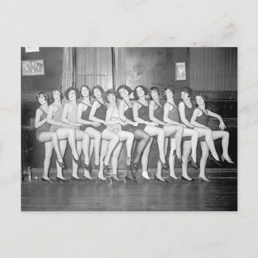 Showgirl, 1924 briefkaart (Voorkant)