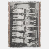 Showgirls op aap bars, speels design. deken (Voorkant Verticaal)