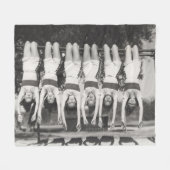 Showgirls op aap bars, speels design. fleece deken (Voorkant (Horizontaal))