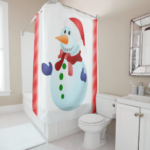Showgordijn met kerstmis douchegordijn