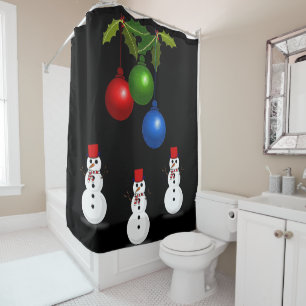 Showgordijn met kerstmis douchegordijn