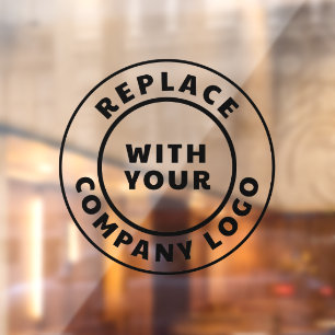 Showroom van het Modern Business Logo Company Raamsticker