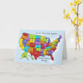 Shows van de Verenigde Staten Kaart (Gele Bloem)