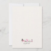 Showy Butterfly Foto Verjaardag Uitnodiging (Achterkant)