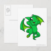 Shoyru Green Briefkaart (Voorkant / Achterkant)