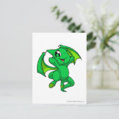 Shoyru Green Briefkaart (Staand voorkant)