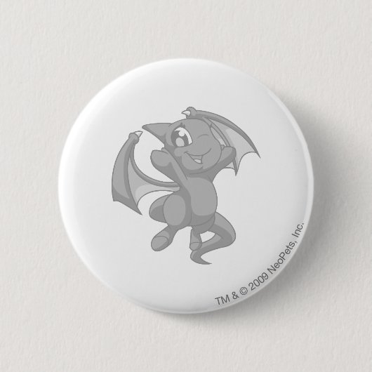 Shoyru Silver Ronde Button 5,7 Cm (Voorkant)