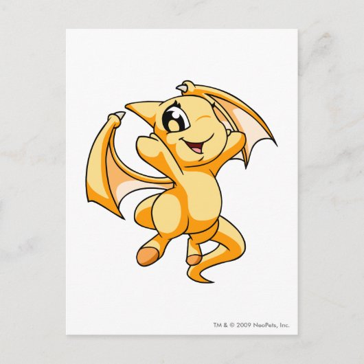 Shoyru Yellow Briefkaart (Voorkant)