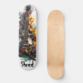 Shred elektrische gitaar skateboard (Voorkant)