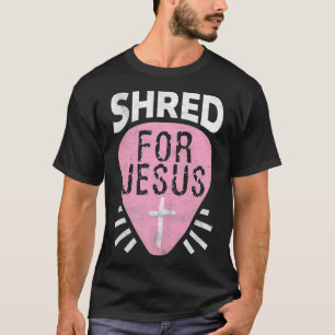 Shred for Jesus Christelijk Rock Heavy Metal Guita T-shirt