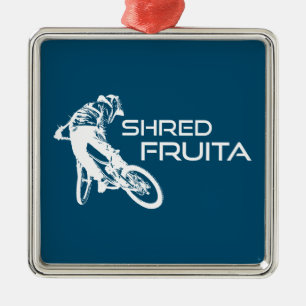 Shred Fruita Colorado Mountain Biking Metalen Ornament