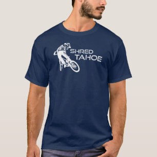 Shred Lake Tahoe mountainbiken T-shirt