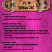 Shred Like a Girl Skater Invitations d'anniversair