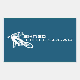 Shred Little Sugar Arkansas Mountain Biking Rechthoekige Sticker