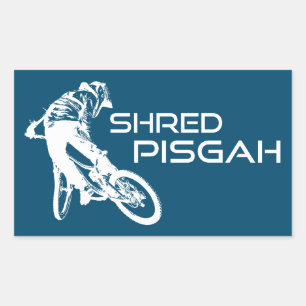 Shred Pisgah North Carolina Mountainbike Rechthoekige Sticker