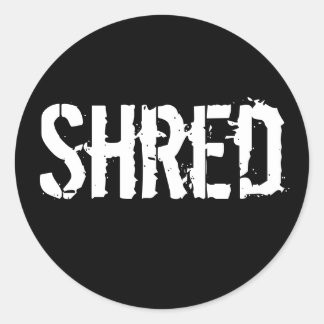 Shred Ronde Sticker