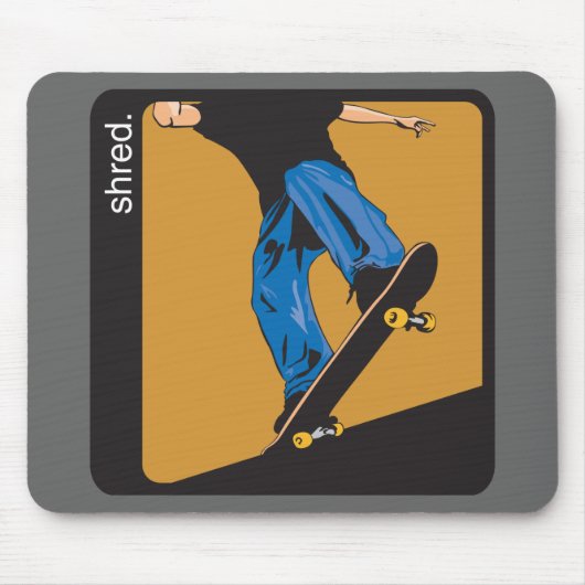 Shred Skateboarding Muismat (Voorkant)