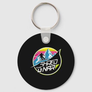 Shred The Gnar Skiën Freestyle Diamond Winter Spod Sleutelhanger